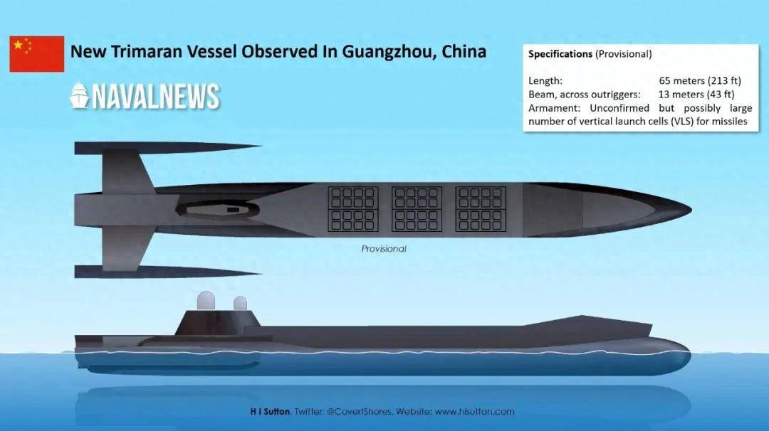 皇冠信用网代理注册_舰长65米皇冠信用网代理注册，搭载48个垂发！美媒：中国海军“半潜式武库舰”亮相！